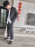 花花公子（PLAYBOY）輕奢休閑西裝男士外套修身感韓版痞帥氣新款春夏季小西服上衣 黑色 2XL 【140-160斤】 曬單實(shí)拍圖