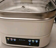 摩飛電器（Morphyrichards）電蒸鍋多功能鍋 家用IH桑拿電火鍋電煮鍋 6L大容量燉蒸煮一體可預(yù)約定時(shí)不銹鋼蒸屜蒸燉鍋MR8901白 曬單實(shí)拍圖