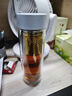 米家玻璃杯 雙層帶茶隔水杯 耐高溫泡茶杯  加厚透明杯子400mL 珍珠白 曬單實(shí)拍圖