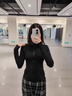 NEVER ME運動(dòng)外套女健身衣修身立領(lǐng)運動(dòng)瑜伽服跑步健身百搭加絨秋冬上衣 曬單實(shí)拍圖