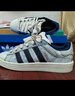 阿迪達斯 （adidas）三葉草 男女鞋 CAMPUS 00s 休閑鞋 JS2487 漢玉白/制服藍 40.5 曬單實(shí)拍圖