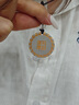 銀典工坊 9999足銀實(shí)心圓牌吊墜描金平安扣百福復(fù)古項(xiàng)墜生日禮物 【小號(hào)福字款】重約18g(含繩重) 【9999足銀實(shí)心】送證書+禮盒 曬單實(shí)拍圖