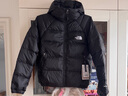 The North Face北面羽絨服女戶外保暖高蓬鵝絨7QVV 黑色/JK3 S 曬單實(shí)拍圖