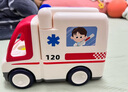 匯樂(lè )玩具早教救護車(chē)工程車(chē)過(guò)家家嬰幼兒童玩具車(chē)男女孩寶寶生日周歲禮物 曬單實(shí)拍圖