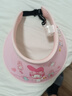 Hello Kitty兒童帽子夏季大帽檐防曬遮陽(yáng)帽男女童空頂太陽(yáng)帽 TKM1083美樂(lè )蒂 曬單實(shí)拍圖