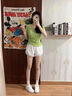 回力運動(dòng)套裝女短袖春秋薄款瑜伽服彈力速干衣健身房跑步服JT34505DH 綠色短袖 M 【建議100-115斤】 曬單實(shí)拍圖