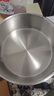 Momscook 不銹鋼火鍋 304火鍋鍋 雙耳復(fù)底 燃?xì)怆姶艩t通用 26x9.5cm火鍋（XR2609） 26cm 曬單實(shí)拍圖