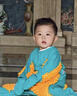 G. DUCKKIDS小黃鴨嬰兒爬行服寶寶拖地爬爬服兒童連體衣服春秋裝懶人擦地薄款 湖藍包手包腳  薄 春秋 80cm 17斤以下 曬單實(shí)拍圖