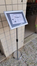 豪思克普 指示牌立牌A4 銀色直角不銹鋼展示架廣告牌引導牌水牌可伸縮標識牌 曬單實(shí)拍圖