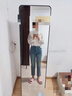百圖betu女裝秋季新款牛仔褲高腰百搭牛仔褲煙管褲褲子女2408T82 牛仔色 M 曬單實(shí)拍圖
