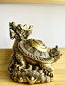 黃銅龍龜擺件八卦龍頭龜銅金錢(qián)龜龍龜風(fēng)水擺件辦公室家用客廳 10cm金錢(qián)龍龜【配底座+五帝錢(qián)】 曬單實(shí)拍圖