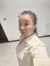派吉鯊長袖襯衫女薄外套2025春夏裝新款韓版寬松顯瘦口袋小個(gè)子開衫襯衣 杏色 2XL 【建議130-140斤】 曬單實(shí)拍圖