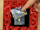 中國黃金（CHINA GOLD）黃金四葉草吊墜女足金項鏈首飾教師節實(shí)用生日禮物送女友老婆媽媽 吊墜約0.7g【輕-配1.65足金鏈】+情人節禮盒 曬單實(shí)拍圖