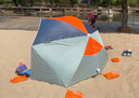 迪卡儂防曬沙灘帳篷小型簡易便攜遮陽海邊度假釣魚青磚色遮陽傘-4104414 曬單實(shí)拍圖