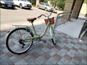 【京東物流】自行車24寸26寸男女式大學(xué)生通勤變速代步腳踏車 輕便自行車 青竹綠 單速充氣胎高配 24英寸 曬單實(shí)拍圖
