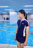 羽克兒童泳衣女童2025年夏季新款中大童分體保守防曬速干專(zhuān)業(yè)游泳套裝 藏青紫 2XL 【建議150-165cm100-120斤】 曬單實(shí)拍圖
