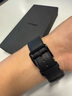 istrap蘋果手表表帶真皮愛馬仕同款牛皮適用apple watch表帶S10/9/8/7/6/5/SE男女士iWatch ultra2手表帶 黑色黑線丨黑色配件 44/45/46MM表盤【適用Wat 曬單實拍圖