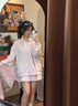 佐敘學(xué)院風(fēng)粉色假兩件長(zhǎng)袖t恤女款秋季韓版百搭甜美溫柔學(xué)生衛(wèi)衣外套 嫩粉色 L （95-110斤） 曬單實(shí)拍圖