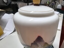 融匠 白瓷茶葉罐羊脂玉陶瓷密封罐存儲罐子散茶盒空罐綠茶大小號茶倉茶葉包裝盒子送禮定制 (錦繡江山)白瓷茶罐(安全簡裝) 小號-約250g裝 曬單實拍圖
