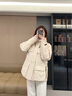 高梵風(fēng)殼5.0黑金鵝絨服收腰顯瘦2025年冬女士五分短款連帽羽絨服外套 鉑金3號 S 曬單實(shí)拍圖