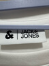 杰克·瓊斯（JACK&JONES）男裝衣服夏季新款男士胸前個(gè)性時(shí)尚刺繡印花純色休閑短袖T恤男裝 本白色A06 M 175 曬單實(shí)拍圖