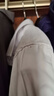 羅蒙（ROMON）純色商務(wù)職業(yè)正裝男士白襯衫工裝外套長袖襯衣男CS108白色3XL 曬單實(shí)拍圖