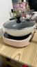 美的（Midea）電磁爐 電陶爐 電火鍋家用圍爐煮茶火鍋旋控2200W大火力電磁灶環(huán)形控火 智能定時(shí) 電陶爐+28CM口徑炒鍋 曬單實(shí)拍圖