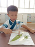 小淘孩男童漢服春秋兒童古裝唐裝長袖中國風(fēng)中秋演出服表演服 青色120 曬單實(shí)拍圖