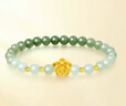 老鳳祥蓮花手鏈女和田玉S925銀轉(zhuǎn)運(yùn)珠手串生日七夕情人節(jié)禮物送女友老婆 曬單實(shí)拍圖