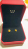 周大福鏤空爆閃方糖星星足金黃金耳飾耳釘(工費260)約1.8g EOF1673 曬單實(shí)拍圖