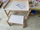宜家（IKEA）福麗薩特可調(diào)節(jié)兒童學(xué)習(xí)桌寫字桌家用實(shí)木框架作業(yè)桌書桌 兒童書桌+兒童長凳 曬單實(shí)拍圖