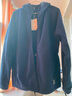 駱駝（CAMEL）搖粒絨連帽外套男裝加絨開衫外套夾克 J14CZ0L0625 墨藍(lán) M 曬單實拍圖