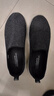 斯凱奇（Skechers）男鞋秋季舒適一腳蹬休閑鞋輕便健步中老年百搭防滑運動(dòng)鞋 54609-黑色/灰色BKGY 39.5 曬單實(shí)拍圖