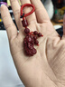 朱砂掛件正品朱砂鑰匙掛件男貔貅鑰匙扣男朱砂吊墜女守財(cái)掛件 朱砂財(cái)源貔貅掛件-紫金砂紅繩款 曬單實(shí)拍圖