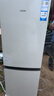 海爾（Haier）冰箱出品雙開門二門177升冰箱家用小型冰箱租房省電不占地冷藏冷凍兩用統(tǒng)帥家用小冰箱 以舊換新 177升雙門冰箱節(jié)能省電 兩天約用1度電 曬單實拍圖