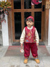 G.DUCKKIDS小黃鴨一周歲衣服男寶寶抓周禮服中國風(fēng)唐裝兒童百日宴套裝春秋季 亭臺周歲服四件套 90 建議1~2歲【 80-90cm】cm 曬單實(shí)拍圖