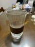 【采銷(xiāo)嚴選】玻璃水杯帶杯架套裝家用茶杯防燙束腰耐熱客廳水杯 風(fēng)琴杯+木杯套 320ml 1只 曬單實(shí)拍圖