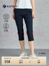 Rapido【新品】靂霹道2025年春夏涼感防曬UPF50+直筒七分褲女CP5478G09 藏青色 L 165/70A 曬單實拍圖