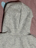 名創(chuàng)優(yōu)品（MINISO）連帽衛(wèi)衣男重磅寬松春秋季休閑高級感青少年潮流外套 麻灰 XL 曬單實拍圖