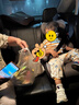 怡戈（Ekobebe）城堡椅兒童安全座椅增高墊3-12歲大童車載汽車便攜式簡(jiǎn)易 耀石灰 曬單實(shí)拍圖