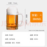 青蘋(píng)果【七夕禮物】啤酒杯大容量玻璃杯商用KTV扎啤杯 支持蘇超 叫南哥 大容量啤酒把杯單只裝380ml 曬單實(shí)拍圖