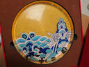 中外琺瑯美術(shù)館福山壽海萬(wàn)象升平 果盤(pán)茶盤(pán) 景泰藍桌面擺件 生日禮物賀壽送長(cháng)輩 曬單實(shí)拍圖