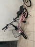 永久（FOREVER）自行車(chē)折疊自行車(chē)成人折疊自行車(chē) 超輕放后備箱折疊車(chē)自行車(chē)女士 頂配女神粉|變速+一體輪+禮包 18寸|充氣胎|身高120-170cm 曬單實(shí)拍圖