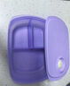 特百惠（Tupperware）開(kāi)學(xué)季學(xué)生上班族便當(dāng)盒可微波加熱思麗康1L分格飯盒 冰沙紫 曬單實(shí)拍圖