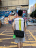 馬克華菲斜挎包男士單肩包大容量郵差包11英寸平板包簡約通勤百搭防潑水 曬單實(shí)拍圖