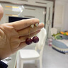 鉑甄（BOZHEN）紅色流蘇耳墜日韓珍珠吊墜長款耳環(huán)愛心耳飾一款兩戴2024年潮耳飾 紅色珍珠流蘇耳環(huán) 曬單實(shí)拍圖