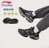 李寧童鞋兒童運動鞋男大童蜻躍旋轉(zhuǎn)扣緩震回彈抓地休閑鞋35YKCV028-5 曬單實拍圖