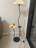 鹿家良品（LUUGAA）百褶置物架落地?zé)艨蛷d奶油風(fēng)極簡落地?zé)襞P室氛圍燈床頭燈中山燈具 【薦】全光譜154cm三色光12W黑色 曬單實拍圖