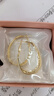 夢(mèng)可飾2025年新款潮輕奢感小眾金屬圈圈耳環(huán)女925銀針高級超閃水晶耳飾 金色 曬單實(shí)拍圖