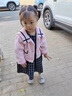 G.DUCKKIDS小黃鴨童裝女童套裝秋冬款兒童衣服女孩春裝加厚保暖小香風(fēng)連衣裙 米白色 90 建議80-90cm1歲半-2歲 曬單實(shí)拍圖